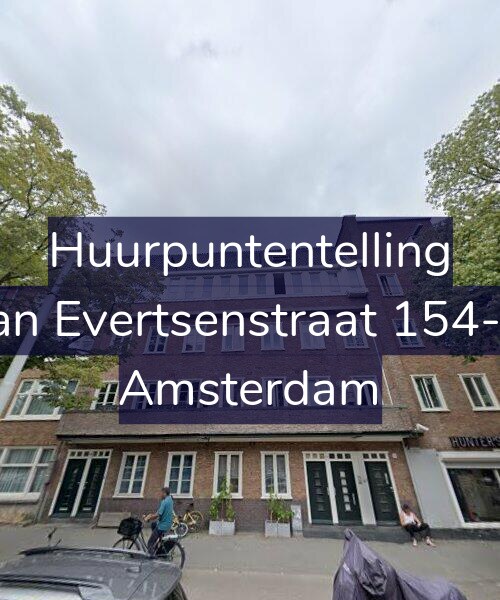 Foto gevel Huurpuntentelling voor Jan Evertsenstraat 154-3, Amsterdam