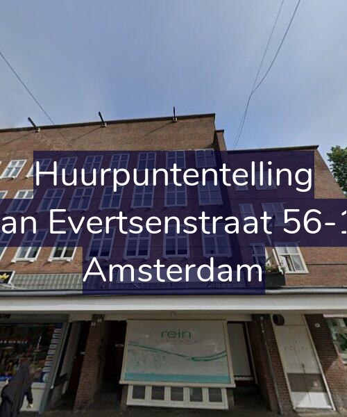 Foto gevel Huurpuntentelling voor Jan Evertsenstraat 56-1, Amsterdam