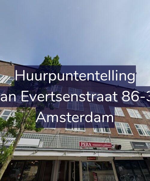 Foto gevel Huurpuntentelling voor Jan Evertsenstraat 86-3, Amsterdam