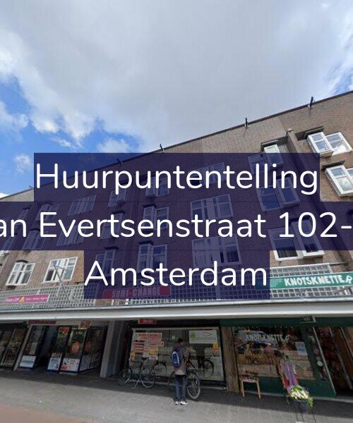 Foto gevel Huurpuntentelling voor Jan Evertsenstraat 102-3, Amsterdam