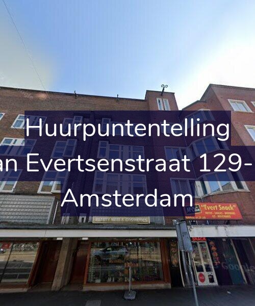 Foto gevel Huurpuntentelling voor Jan Evertsenstraat 129-D, Amsterdam