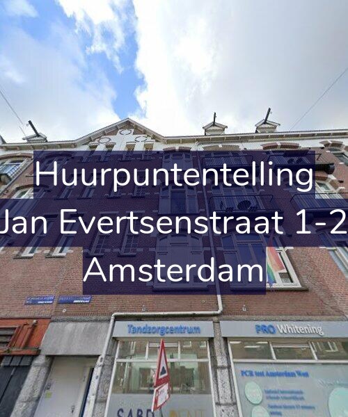 Foto gevel Huurpuntentelling voor Jan Evertsenstraat 1-2, Amsterdam