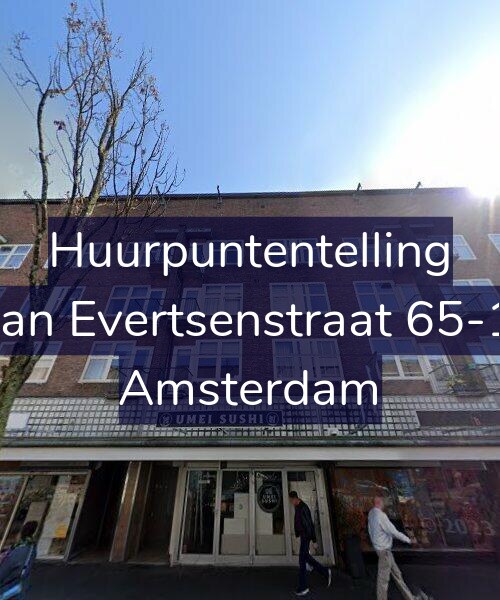 Foto gevel Huurpuntentelling voor Jan Evertsenstraat 65-1, Amsterdam