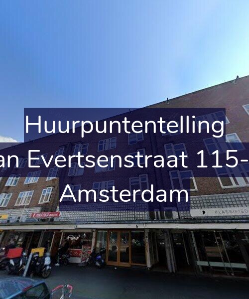 Foto gevel Huurpuntentelling voor Jan Evertsenstraat 115-3, Amsterdam