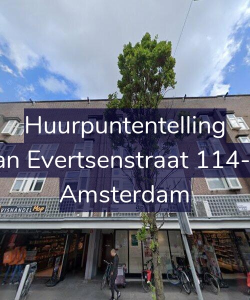 Foto gevel Huurpuntentelling voor Jan Evertsenstraat 114-3, Amsterdam