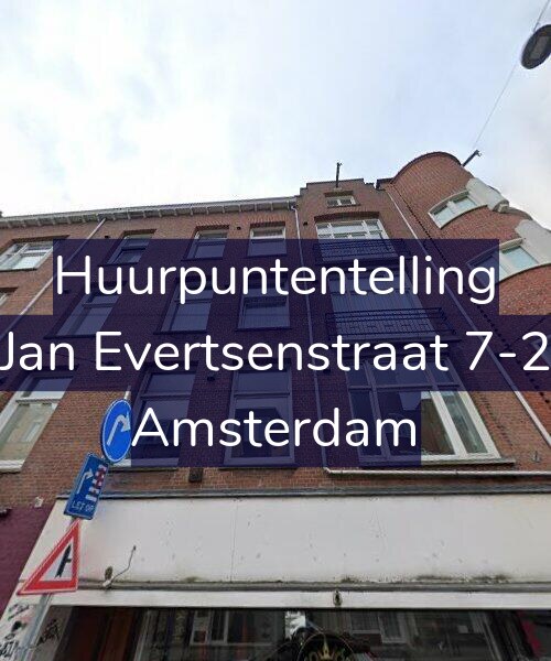Foto gevel Huurpuntentelling voor Jan Evertsenstraat 7-2, Amsterdam