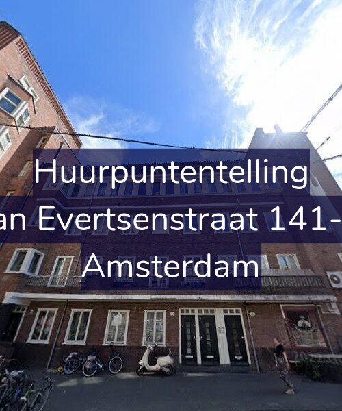 Foto gevel Huurpuntentelling voor Jan Evertsenstraat 141-1, Amsterdam