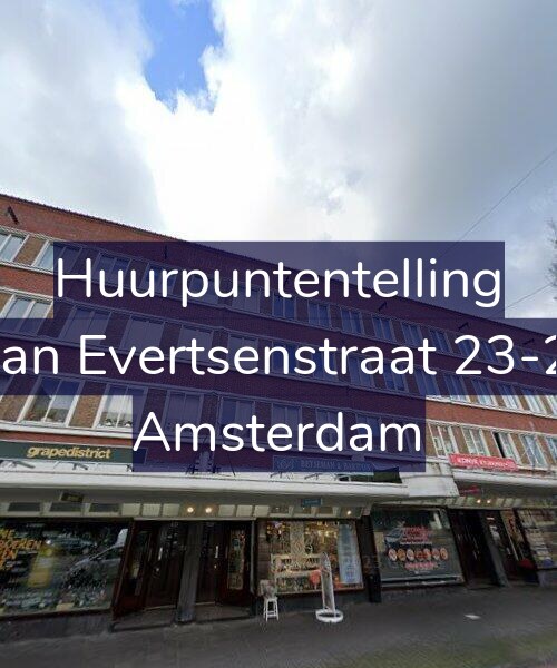 Foto gevel Huurpuntentelling voor Jan Evertsenstraat 23-2, Amsterdam
