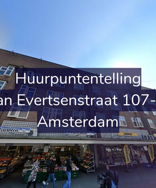 Foto gevel Huurpuntentelling voor Jan Evertsenstraat 107-2, Amsterdam