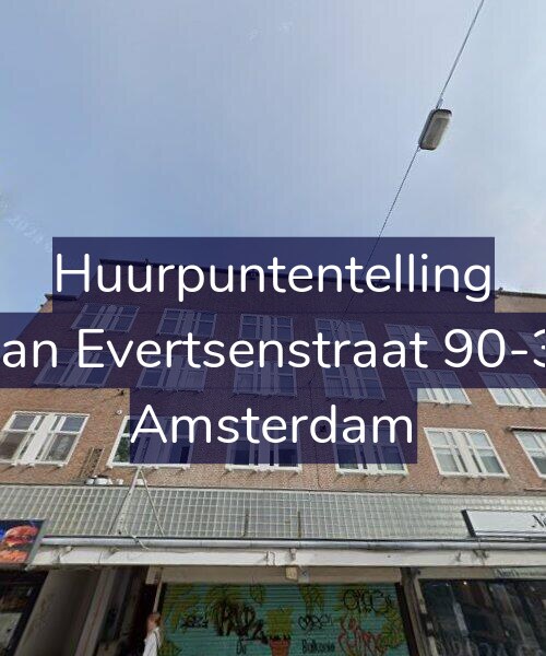 Foto gevel Huurpuntentelling voor Jan Evertsenstraat 90-3, Amsterdam