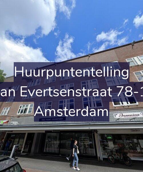 Foto gevel Huurpuntentelling voor Jan Evertsenstraat 78-1, Amsterdam