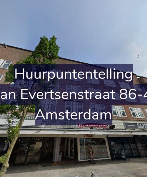 Foto gevel Huurpuntentelling voor Jan Evertsenstraat 86-4, Amsterdam
