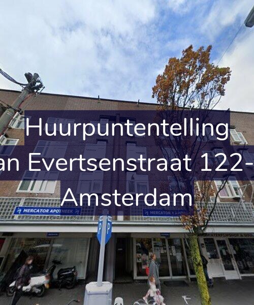 Foto gevel Huurpuntentelling voor Jan Evertsenstraat 122-3, Amsterdam