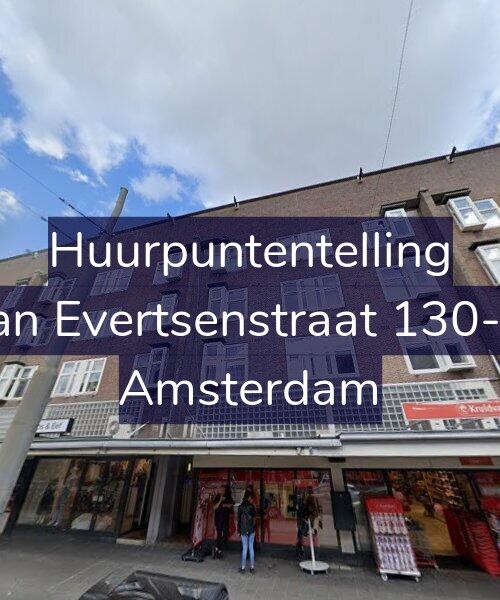 Foto gevel Huurpuntentelling voor Jan Evertsenstraat 130-2, Amsterdam