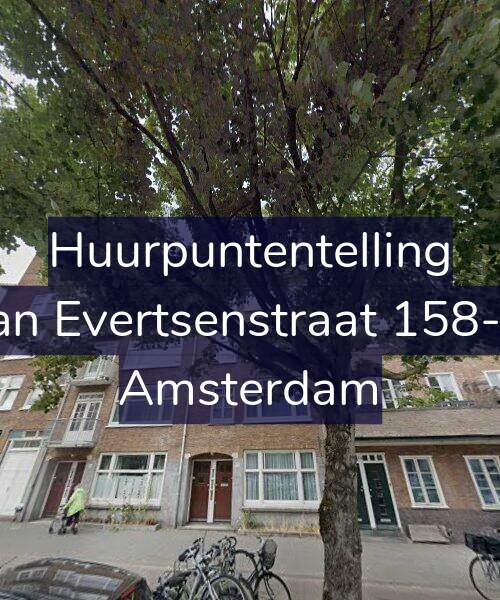 Foto gevel Huurpuntentelling voor Jan Evertsenstraat 158-3, Amsterdam