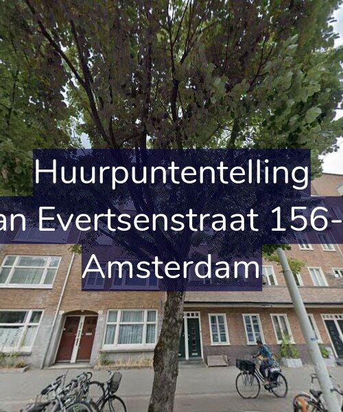Foto gevel Huurpuntentelling voor Jan Evertsenstraat 156-1, Amsterdam