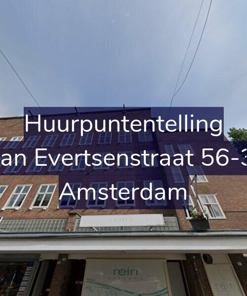 Foto gevel Huurpuntentelling voor Jan Evertsenstraat 56-3, Amsterdam