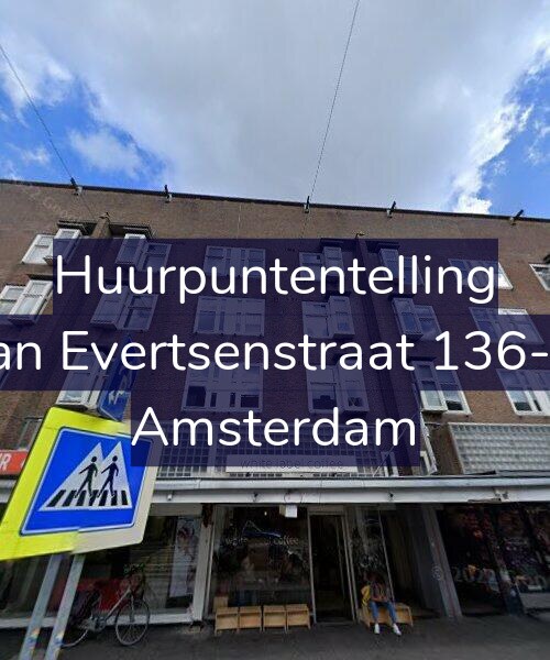 Foto gevel Huurpuntentelling voor Jan Evertsenstraat 136-2, Amsterdam