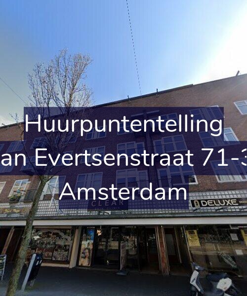 Foto gevel Huurpuntentelling voor Jan Evertsenstraat 71-3, Amsterdam
