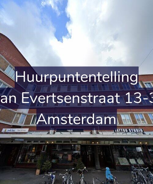 Foto gevel Huurpuntentelling voor Jan Evertsenstraat 13-3, Amsterdam