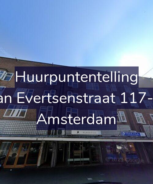 Foto gevel Huurpuntentelling voor Jan Evertsenstraat 117-2, Amsterdam