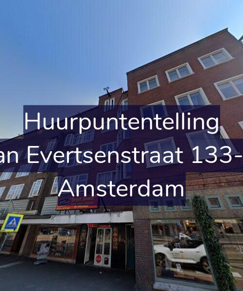 Foto gevel Huurpuntentelling voor Jan Evertsenstraat 133-1, Amsterdam