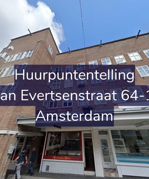 Foto gevel Huurpuntentelling voor Jan Evertsenstraat 64-1, Amsterdam