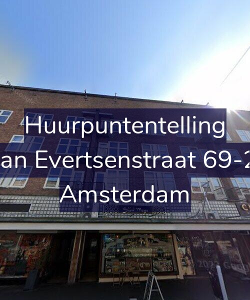 Foto gevel Huurpuntentelling voor Jan Evertsenstraat 69-2, Amsterdam