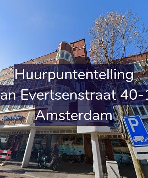 Foto gevel Huurpuntentelling voor Jan Evertsenstraat 40-1, Amsterdam