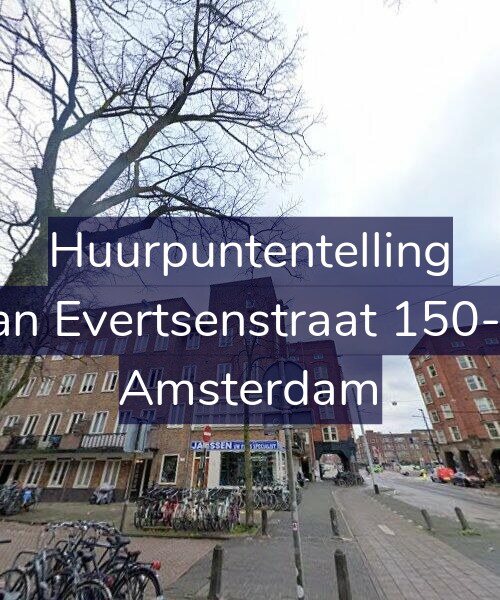 Foto gevel Huurpuntentelling voor Jan Evertsenstraat 150-3, Amsterdam