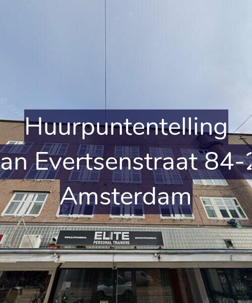 Foto gevel Huurpuntentelling voor Jan Evertsenstraat 84-2, Amsterdam