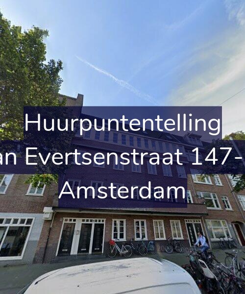 Foto gevel Huurpuntentelling voor Jan Evertsenstraat 147-H, Amsterdam
