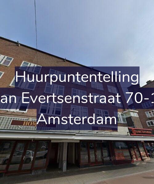 Foto gevel Huurpuntentelling voor Jan Evertsenstraat 70-1, Amsterdam