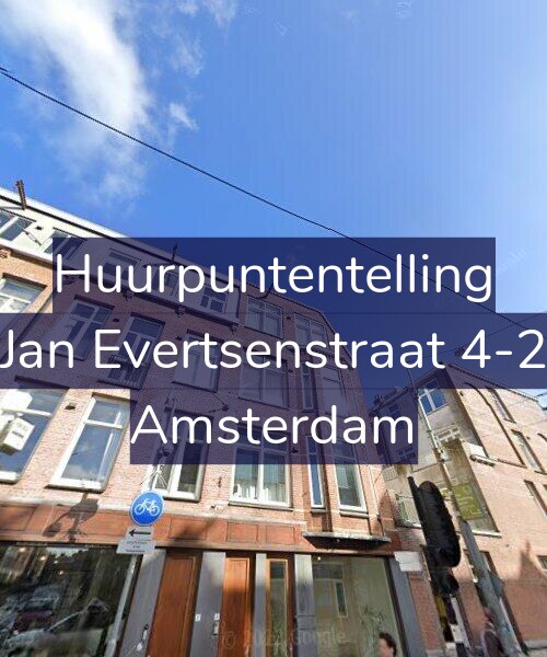 Foto gevel Huurpuntentelling voor Jan Evertsenstraat 4-2, Amsterdam