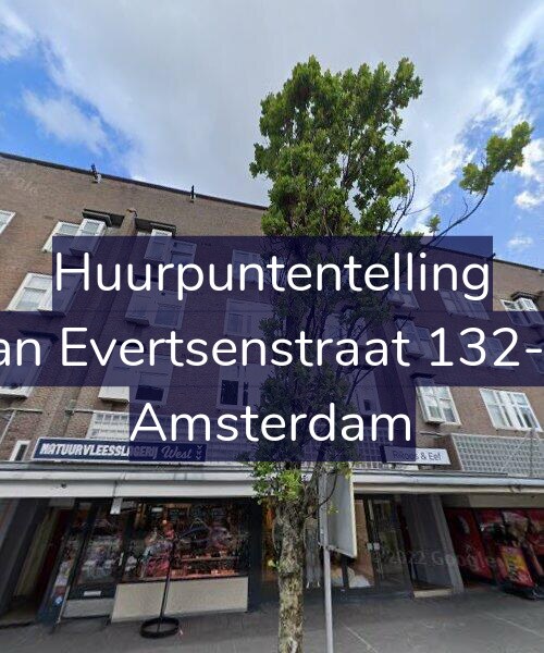 Foto gevel Huurpuntentelling voor Jan Evertsenstraat 132-1, Amsterdam