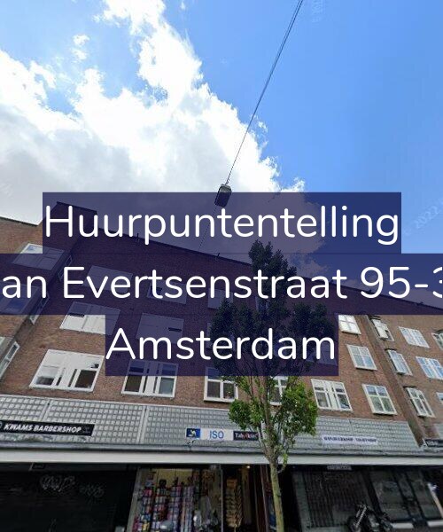 Foto gevel Huurpuntentelling voor Jan Evertsenstraat 95-3, Amsterdam
