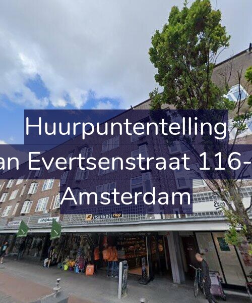 Foto gevel Huurpuntentelling voor Jan Evertsenstraat 116-2, Amsterdam