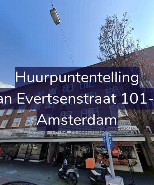 Foto gevel Huurpuntentelling voor Jan Evertsenstraat 101-3, Amsterdam