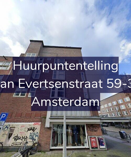 Foto gevel Huurpuntentelling voor Jan Evertsenstraat 59-3, Amsterdam
