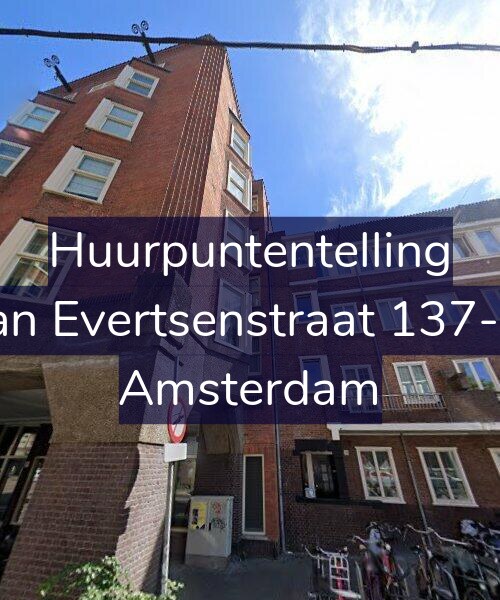Foto gevel Huurpuntentelling voor Jan Evertsenstraat 137-B, Amsterdam