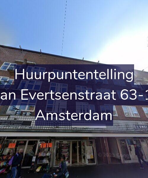 Foto gevel Huurpuntentelling voor Jan Evertsenstraat 63-1, Amsterdam