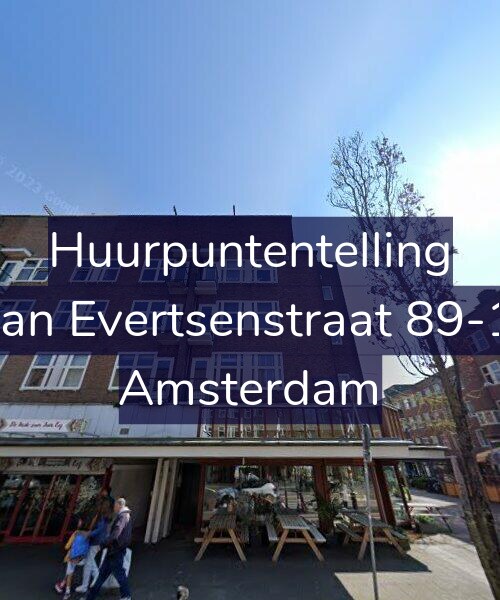 Foto gevel Huurpuntentelling voor Jan Evertsenstraat 89-1, Amsterdam