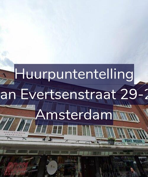 Foto gevel Huurpuntentelling voor Jan Evertsenstraat 29-2, Amsterdam