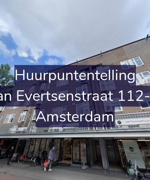 Foto gevel Huurpuntentelling voor Jan Evertsenstraat 112-3, Amsterdam