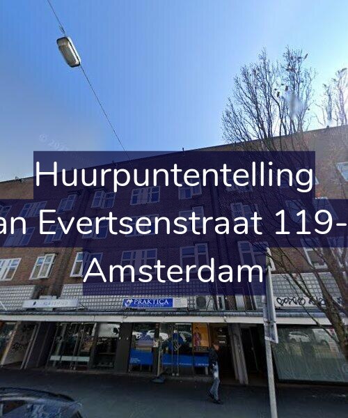 Foto gevel Huurpuntentelling voor Jan Evertsenstraat 119-3, Amsterdam