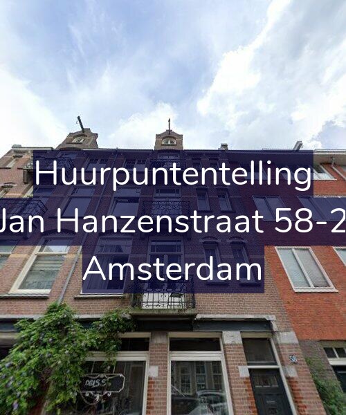 Foto gevel Huurpuntentelling voor Jan Hanzenstraat 58-2, Amsterdam