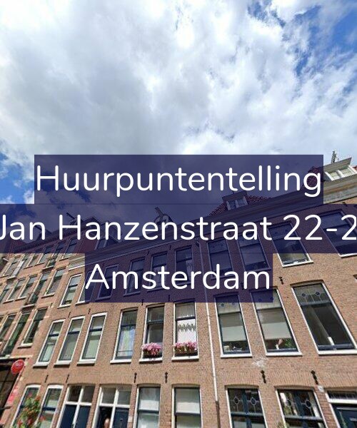 Foto gevel Huurpuntentelling voor Jan Hanzenstraat 22-2, Amsterdam