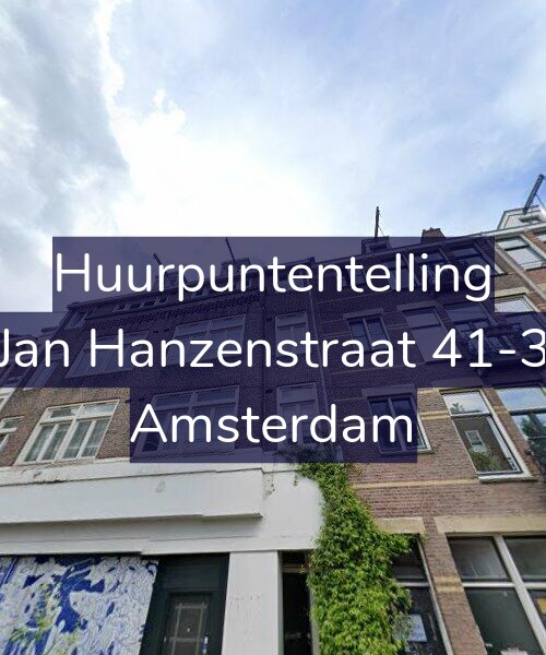 Foto gevel Huurpuntentelling voor Jan Hanzenstraat 41-3, Amsterdam