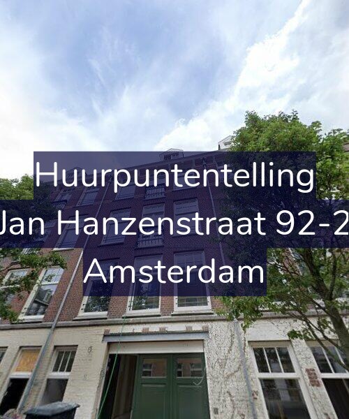 Foto gevel Huurpuntentelling voor Jan Hanzenstraat 92-2, Amsterdam