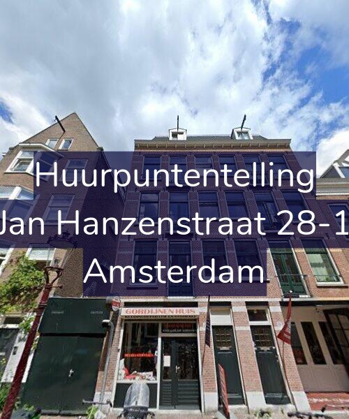 Foto gevel Huurpuntentelling voor Jan Hanzenstraat 28-1, Amsterdam